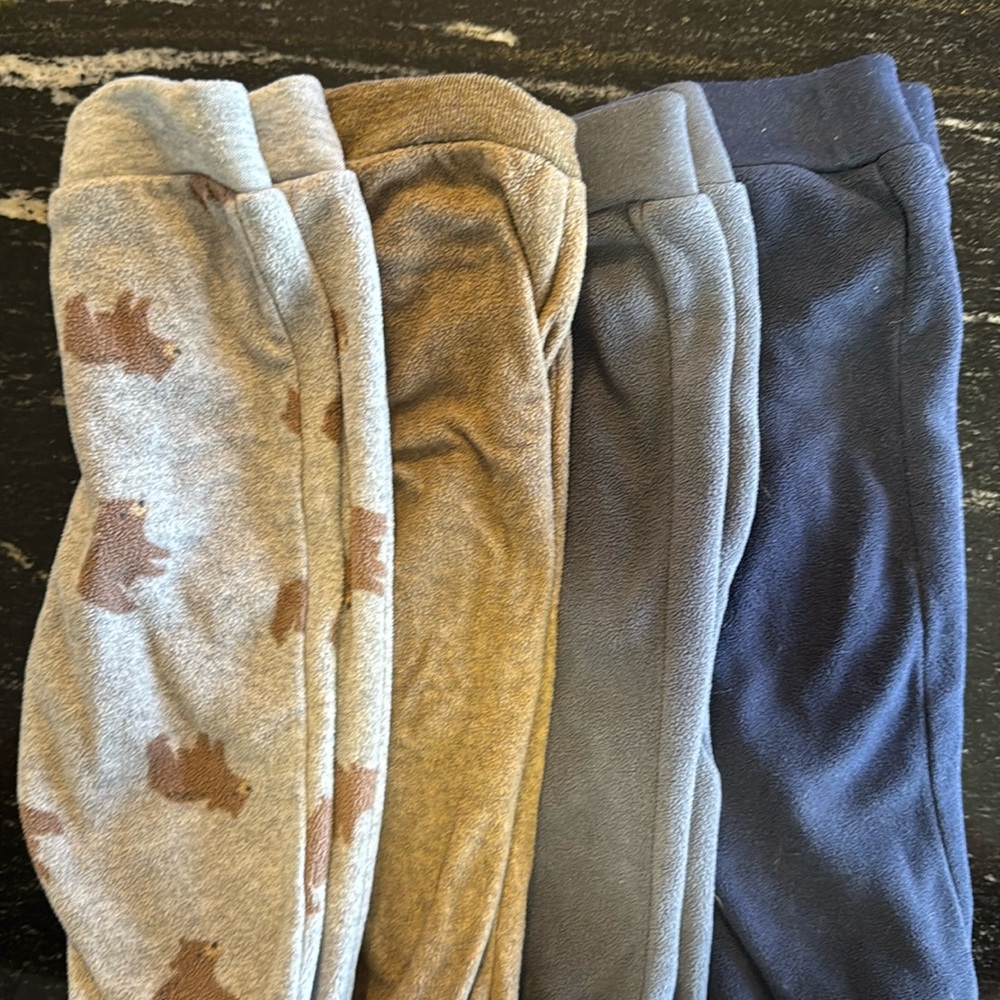 Simple Joys By Carters baby fleece pants 6-9 months, 4 pairs